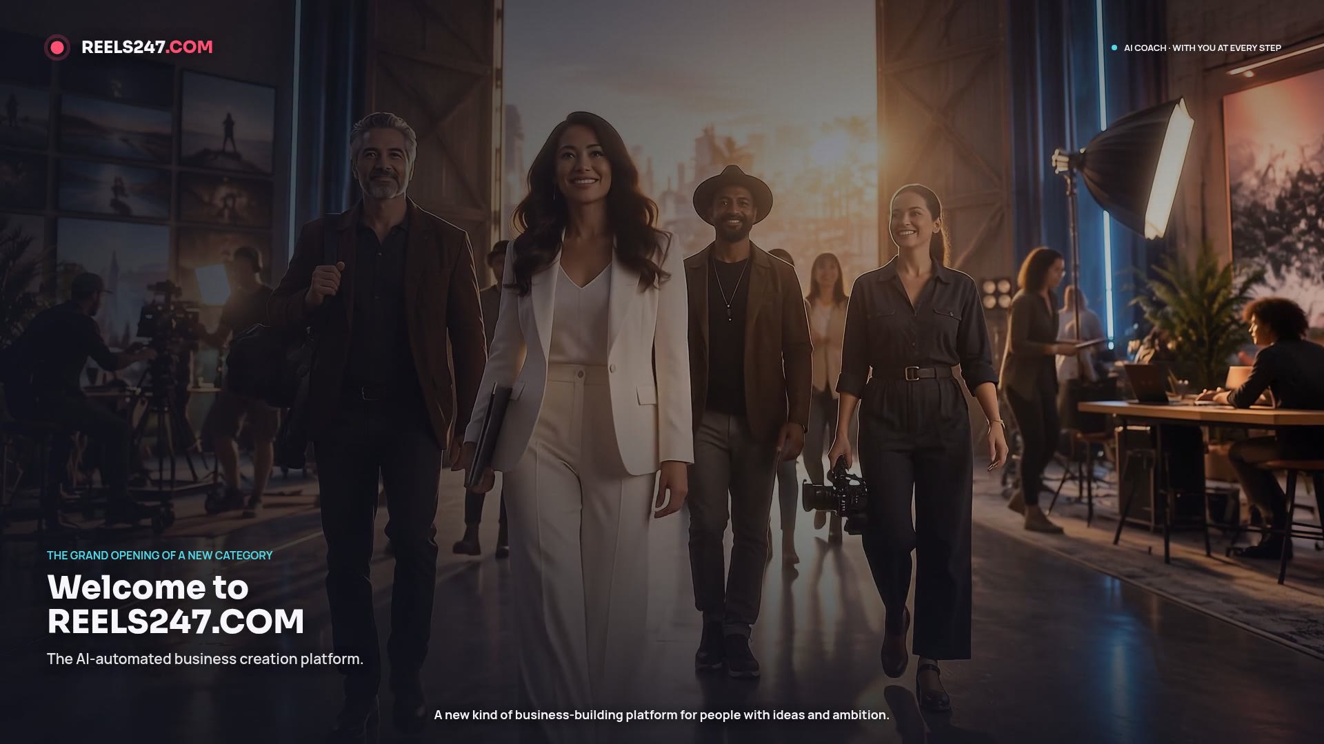 The Grand Opening of AI-Automated Business Creation, led by the REELS247 AI Coach
