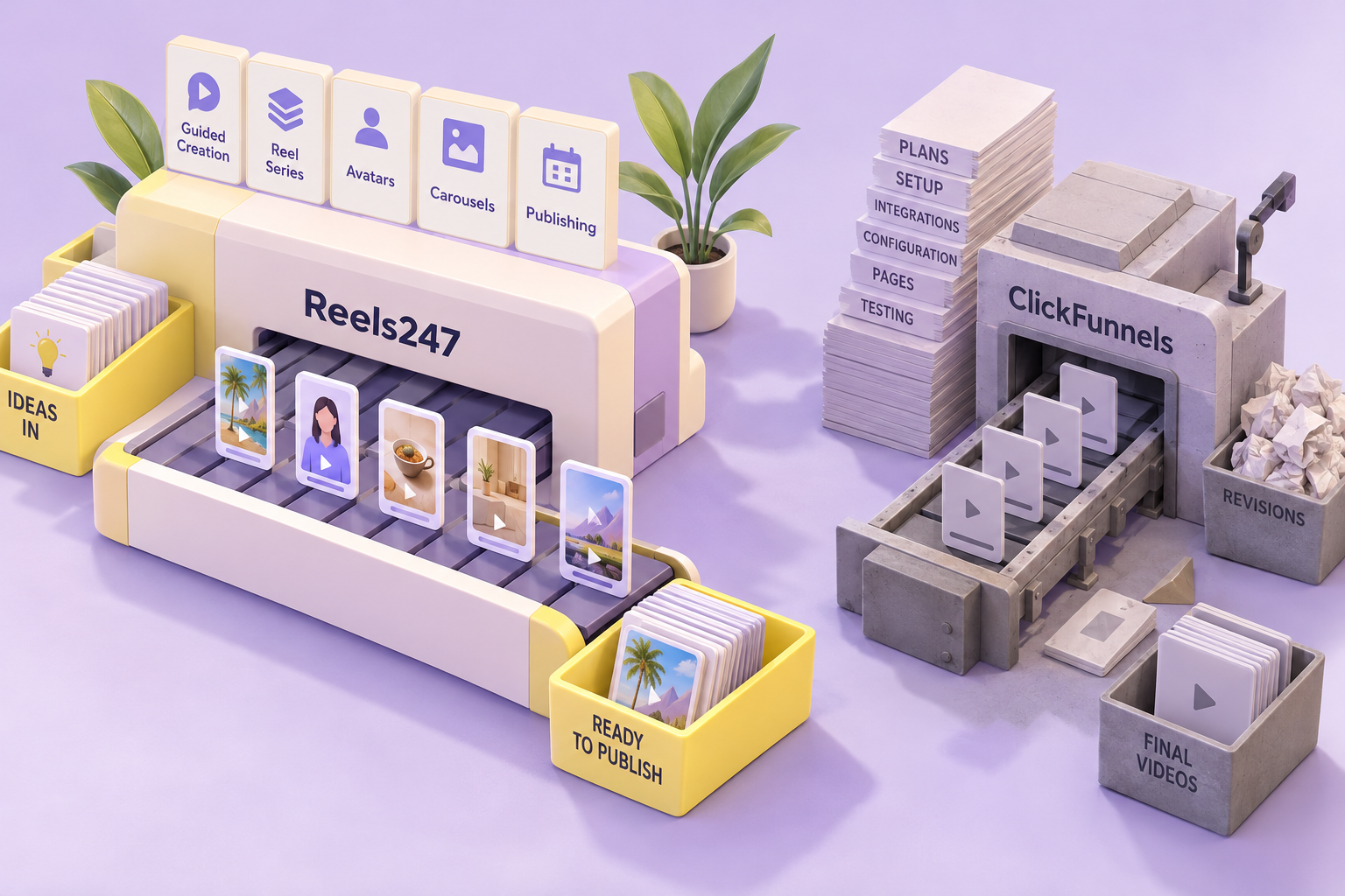 5 ways Reels247 outperforms ClickFunnels on Price, Speed, and Quality (2026)