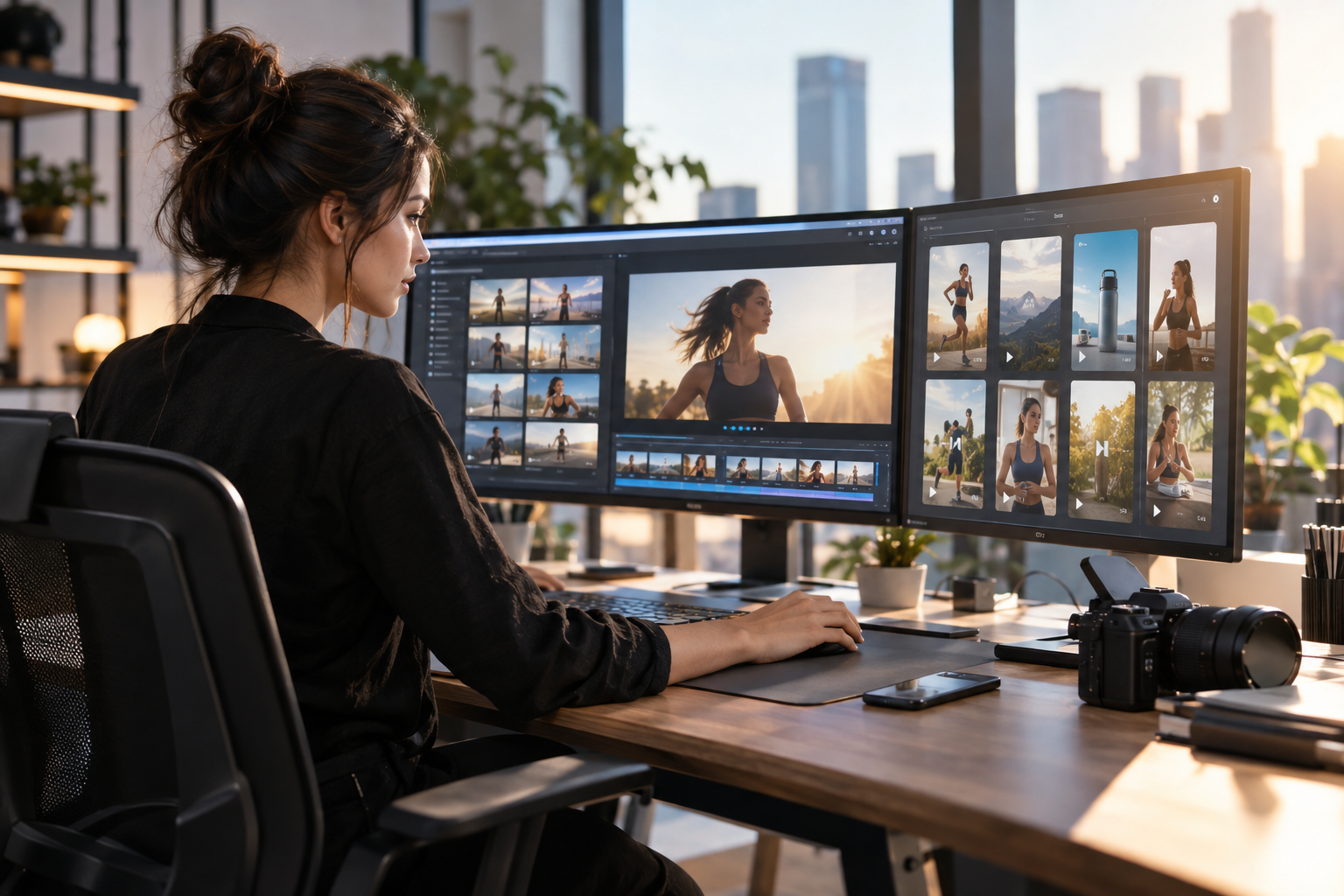 How does Reels247 approach AI ad creative generation and publishing?