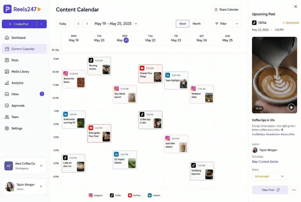 Calendar view